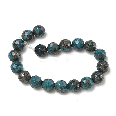 Natural Pyrite Beads Strands G-K181-K02-1