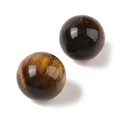 Natural Tiger Eye No Hole Sphere Beads G-K353-04C-04-1