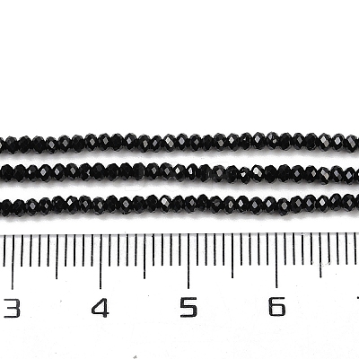 Natural Black Spinel Beads Strands X-G-P553-F08-01-1