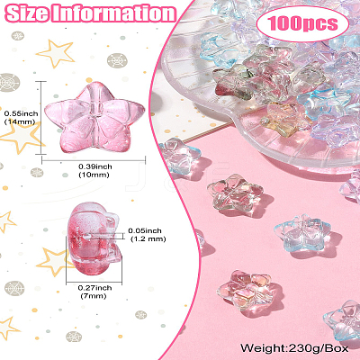 100pcs Handmade Lampwork Beads LAMP-CJ0001-94-1