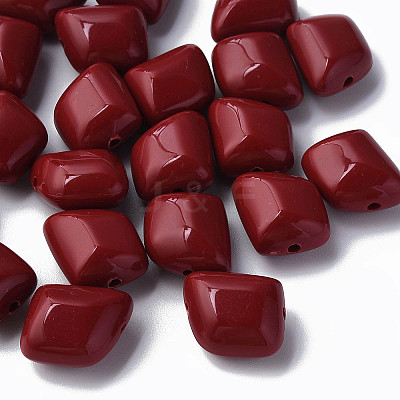 Opaque Acrylic Beads MACR-S373-15A-A01-1