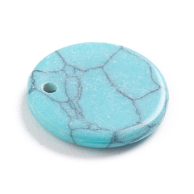 Synthetic Turquoise Charms G-L561-001T-1