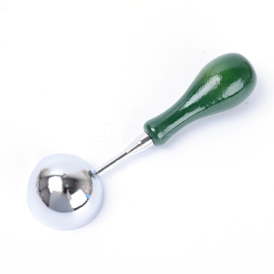 Brass Handle Wax Sealing Stamp Melting Spoon TOOL-WH0133-38B-P-1