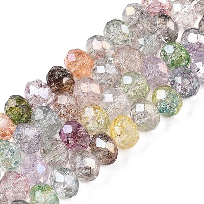 Transparent Glass Beads Strands GLAA-T023-8mm-A15-1