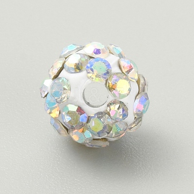 Rhinestone Pave Disco Ball Beads RB-TAC0002-02B-08-1
