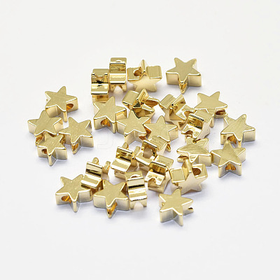 Long-Lasting Plated Brass Beads KK-K193-B-056G-NF-1