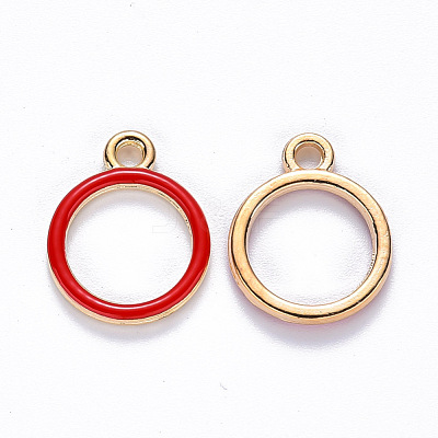 Alloy Enamel Pendants ENAM-S121-086A-1