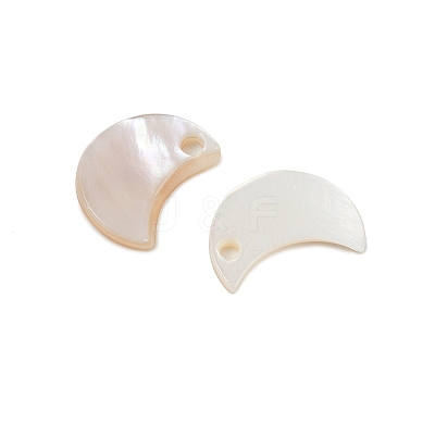 Moon Freshwater Shell Charms SHEL-M005-06-1