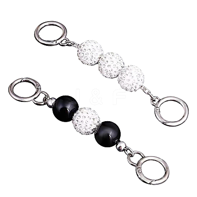 2Pcs 2 Styles Alloy Bag Strap Chains Extender FIND-GF0001-83-1