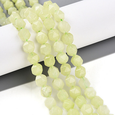 Dyed Natural White Jade Beads Strands G-T139-8mm-46K-1