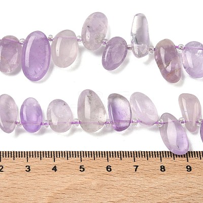 Natural Amethyst Beads Strands G-P604-A08-01-1