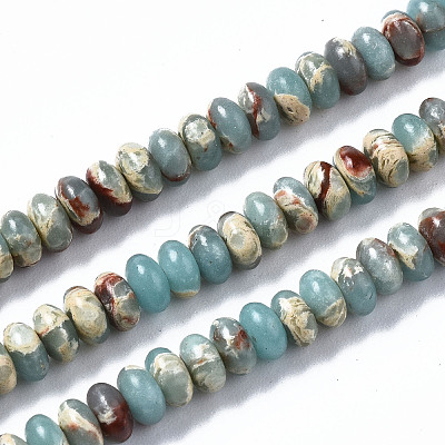 Synthetic Aqua Terra Jasper Beads Strands G-S366-102B-1