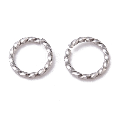 Tarnish Resistant 304 Stainless Steel Open Jump Rings STAS-F191-12P-C-1