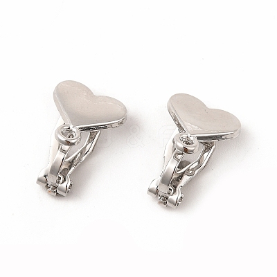 Alloy Clip-on Earring Findings PALLOY-M208-01P-1