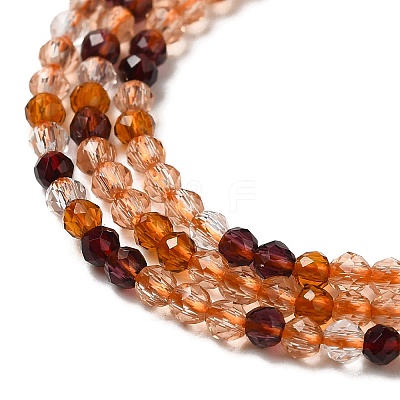 Transparent Glass Beads Strands GLAA-H027-01D-1