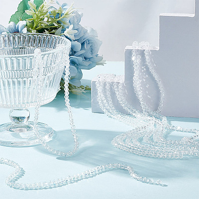 10 Strands Imitate Austrian Crystal Bicone Glass Beads Strands GLAA-HY0001-37B-1