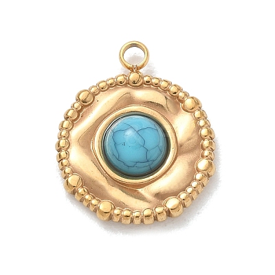 Synthetic Turquoise Pendants SA-CBA50C9-05G-1