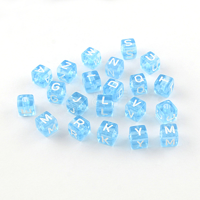 Transparent Acrylic European Beads OPDL-S079-04-1