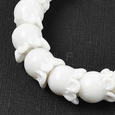Gold Sand Lampwork Beads Strands LAMP-P069-02A-11-1