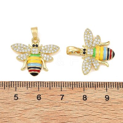 Brass Micro Pave Black Cubic Zirconia Pendants CU-T001-05G-1