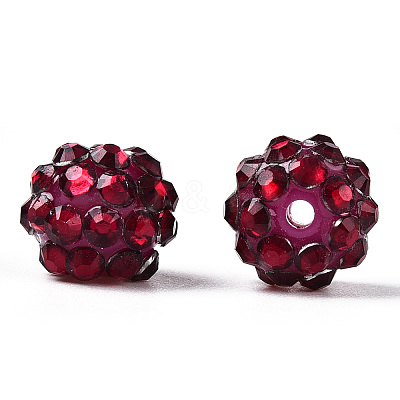 AB-Color Resin Rhinestone Beads RESI-S315-10x12-M-1