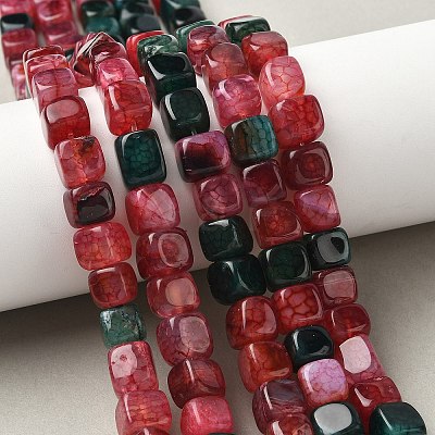 Natural Dragon Veins Agate Beads Strands G-G177-E04-05-1
