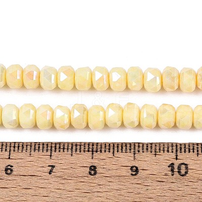 Anti-Tarnish Electroplate Glass Beads Strands GLAA-T025-6mm-11G-1