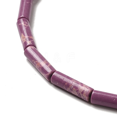 Synthetic Imperial Jasper Dyed Beads Strands G-D077-B01-09-1