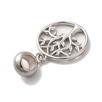 Tarnish Resistant 304 Stainless Steel European Dangle Charms STAS-G308-28P-1