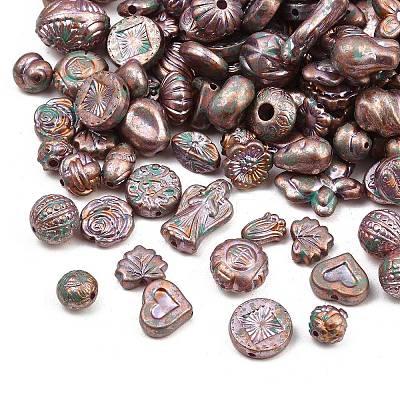 Antiqued Acrylic Beads AC-CBAAA05-01E-1
