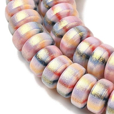 Handmade Polymer Clay Beads Strands CLAY-H006-03B-1