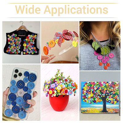 80Pcs 20 Colors 4-Hole Resin Buttons BUTT-TA0001-29A-1