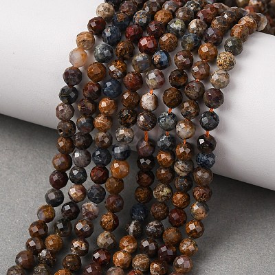 Natural Pietersite Beads Strands G-G792-37C-1