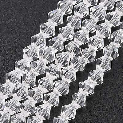 Transparent Glass Beads Strands EGLA-A039-T4mm-D13-1