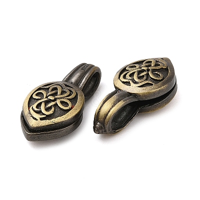 Flower Shape Tibetan Style Rack Plating Brass Buddhist Pendants KK-Q805-07AB-1