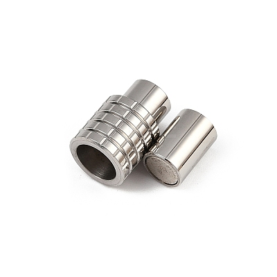 304 Stainless Steel Magnetic Clasps Hand Polished STAS-C127-16P-1