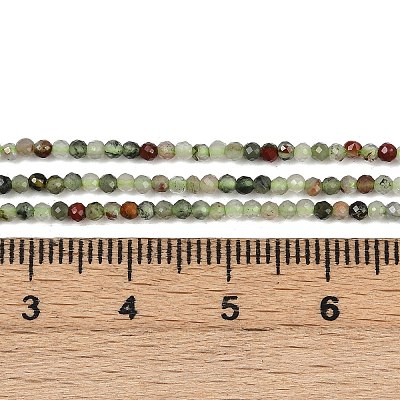 Natural African Bloodstone Beads Strands G-S388-A02-2mm-1