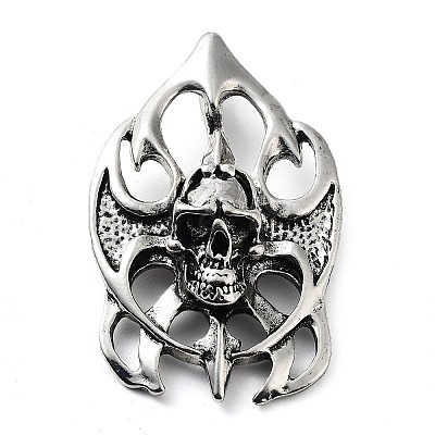 Tibetan Style Alloy Pendants TIBE-L012-040AS-01-1
