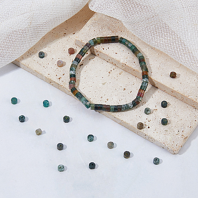 2 Strands Natural Indian Agate Beads Strands G-DC0001-65-1