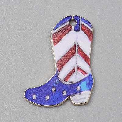 Printed Alloy Pendants PALLOY-CJC0021-001G-07-1