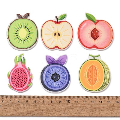 Embossed Printed Acrylic Pendants AC-CBAC02B-08-1