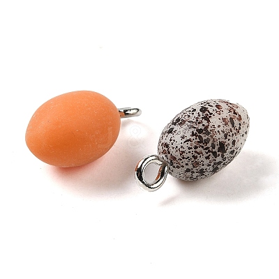 Opaque Resin Pendants X-RESI-F048-01-1