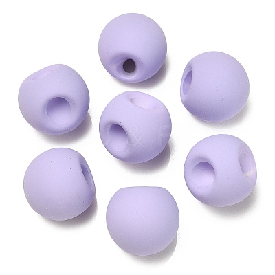 Rubberized Acrylic Beads OACR-G012-05K-1