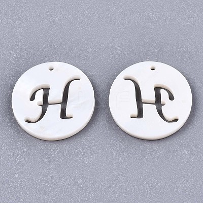 Natural Freshwater Shell Charms SHEL-S276-119H-1
