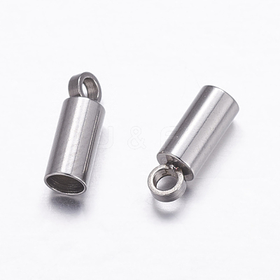 Tarnish Resistant 304 Stainless Steel Cord Ends X-STAS-P161-05-2.5mm-1