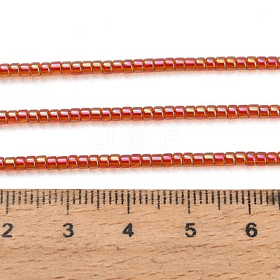Electroplate Glass Beads Strands GL-CBAA615-01J-1