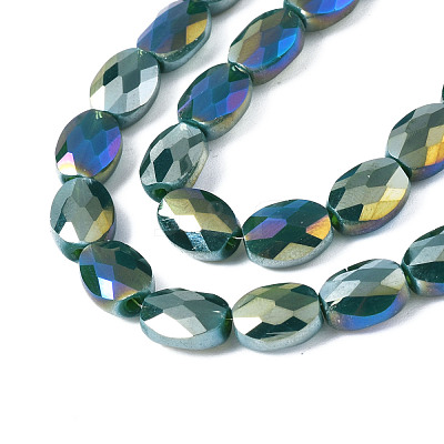 Electroplate Glass Beads Strands EGLA-S194-11A-A02-1