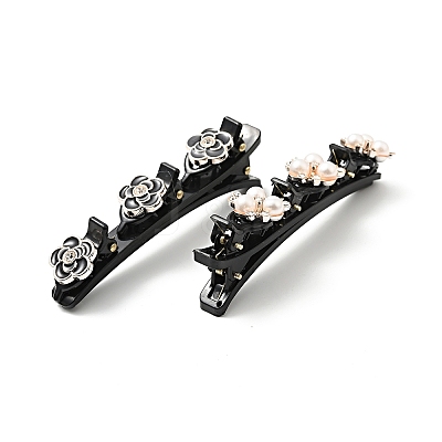 Fashion Double Layer Plastic Alligator Hair Clips Sets PHAR-P005-24-1