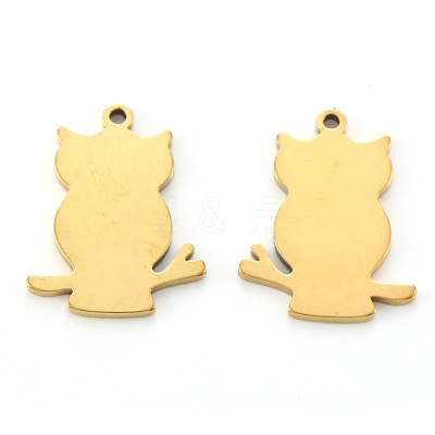 PVD Vacuum Plating 201 Stainless Steel Pendants LS-STAS-N092-35B-G-1