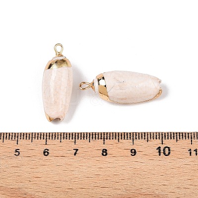 Natural Sea Shell Pendants SSHEL-N038-30A-1